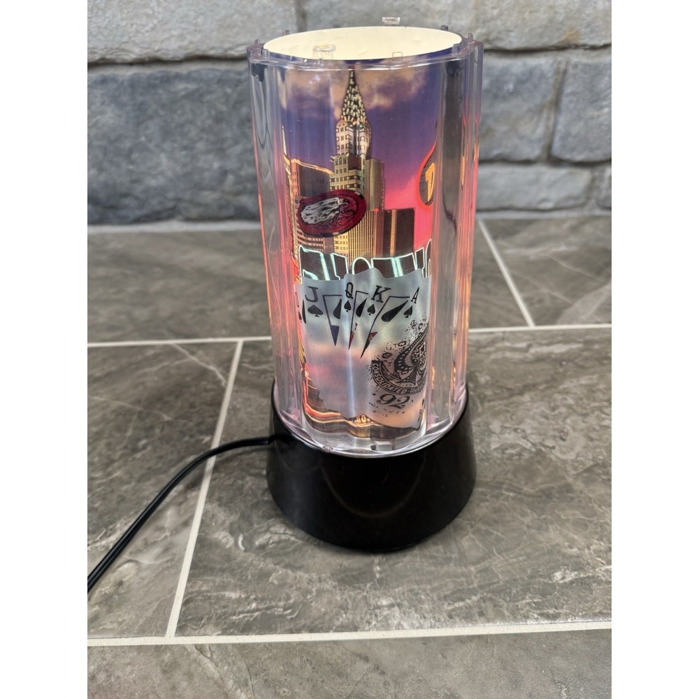 VTG 1994 Rabbit Tanka Casino Motion Lamp Las Vegas Rotating Light 90s Novelty